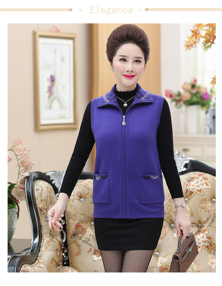 Gilet femme MOUTON ROUGE en Tricot - Ref 3317917 Image 16