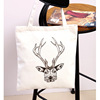 Brand school bag, fresh shopping bag, one-shoulder bag, cloth bag, simple and elegant design