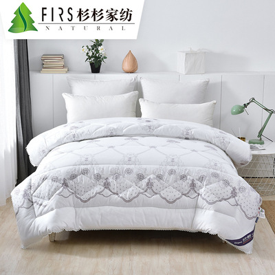 杉杉家紡 品牌全棉印花秋冬被 單雙人被芯加工定制批發工廠被子