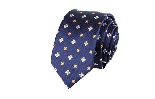 Men's tie suit embroidered casual Korean tie three-piece set 6cm plaid twill style wholesale