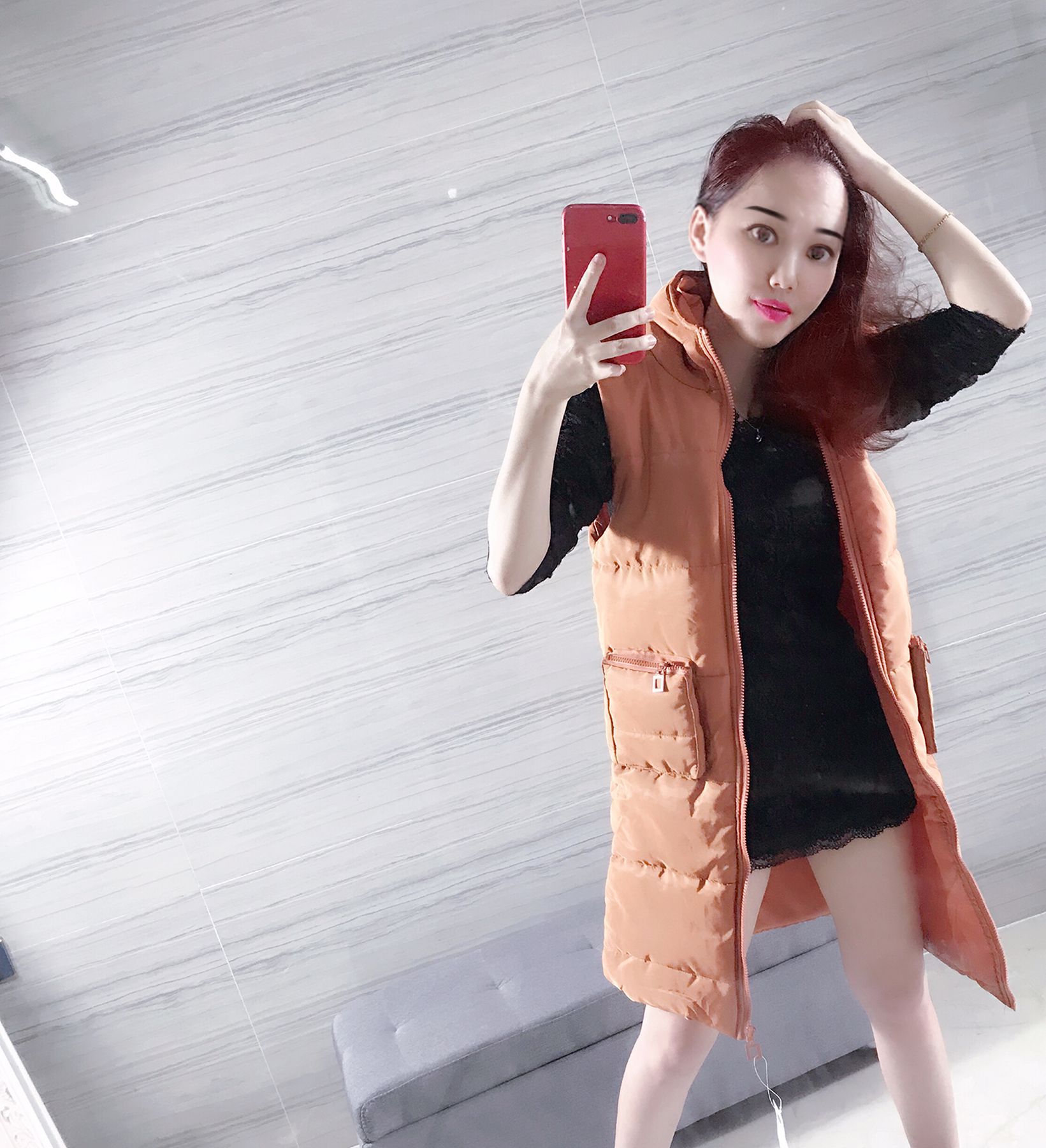 Gilet femme en Mélange de coton - Ref 3317808 Image 18