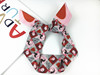 Cute red hair accessory, retro headband, scarf, neckerchief, Korean style