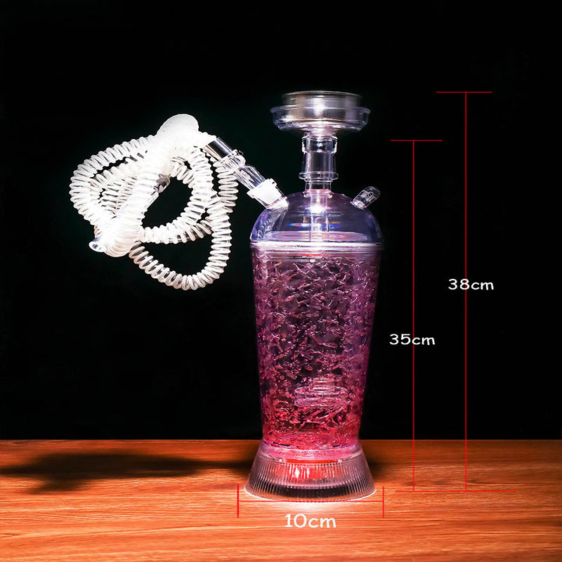 Buy Dropship Products Of Hot Sale Acrylic Hookah Cup Set With LED Light