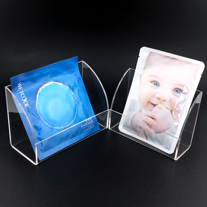 亚克力 展示架 面膜架 书架 闪粉 收纳 彩妆透明收纳盒有机玻璃|ms