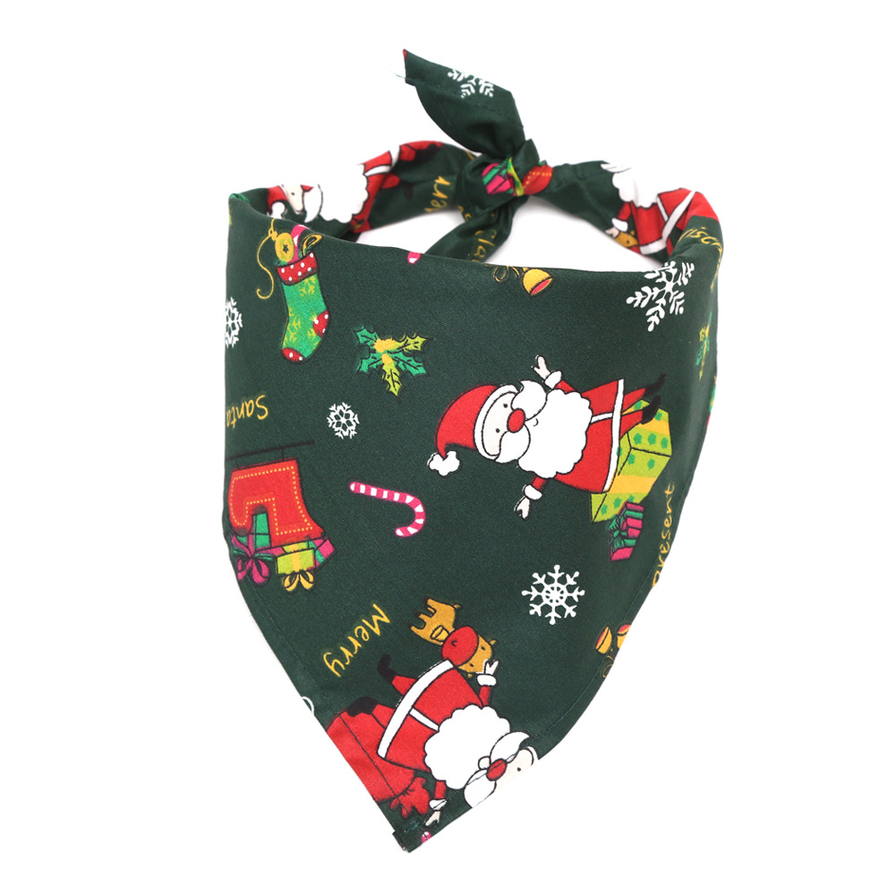 Cartoon Style Cotton Christmas Graffiti Pet Scarf 1 Piece display picture 18