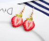 Fruit fresh summer earrings, Korean style, wholesale