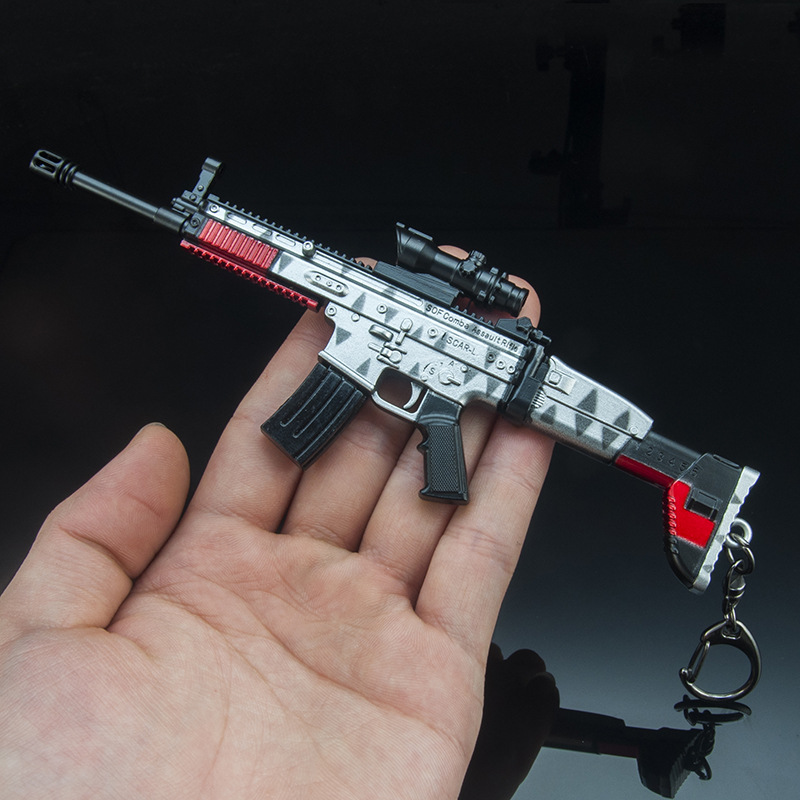 1 6 1 6 Toy Pubg Scar Scar L Gun Fury Skin Battlefield5 Weapon Metal Ebay