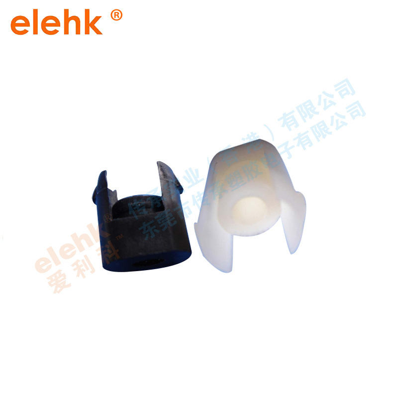 pc板隔离柱空心尼龙间隔柱塑料pcb板支撑柱推入式单头卡扣胶柱白