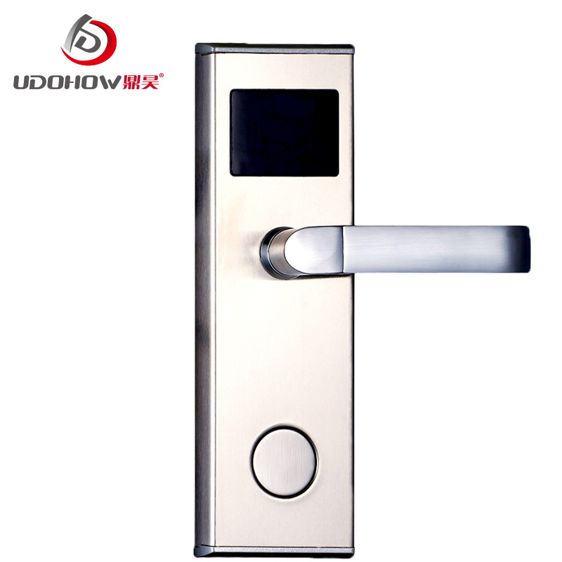 Udohoh鼎昊智能锁感应电子酒店门锁  便宜不锈钢方款
