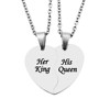 Yuna Hot Sell Her King His Her only his one one love titanium steel couple necklace