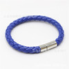 Polyurethane woven multicoloured bracelet handmade with clasp, European style, suitable for import