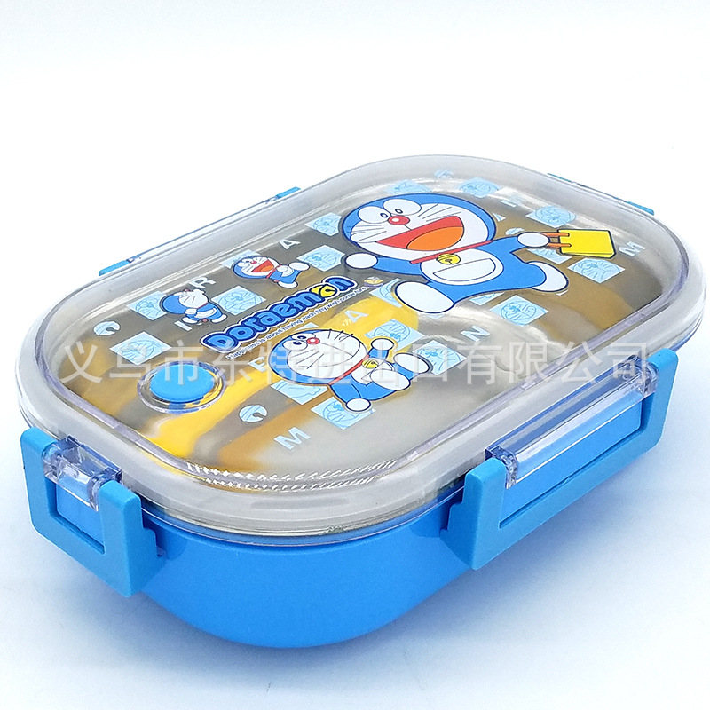 Factory direct sales of 750ml stainless steel lunch boxes, cartoon bento boxes, children and students' food compartments, sealed and anti-overflow lunch boxes detail image 7