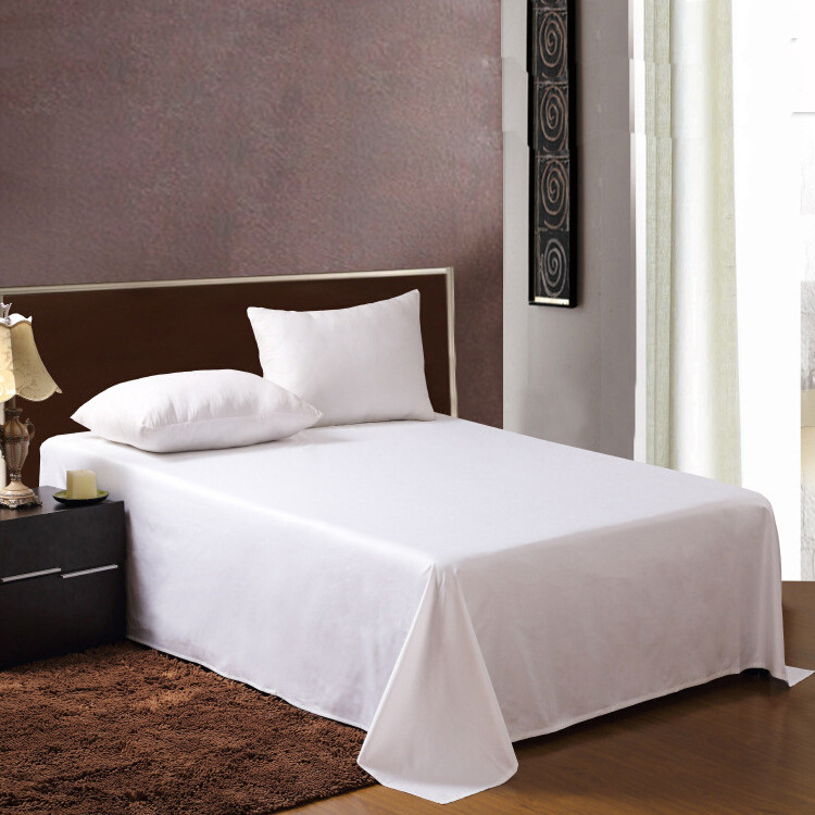 Five-star hotel hotel Bedclothes Sheet 60 white pure cotton Satin soft Quilt cover sheet customized