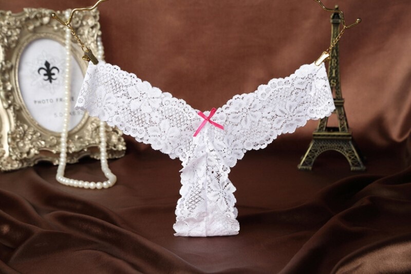 European and American sexy underwear lace sexy T pants transparent thong uniform perspective temptation ladies underwear 1195