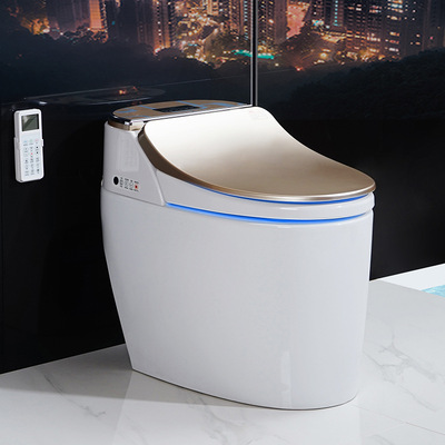 浴室彩色全自动智能冲水马桶一体式无水箱多功能家用节水坐便|ms