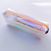 Square transparent capacious pencil case for elementary school students, internet celebrity