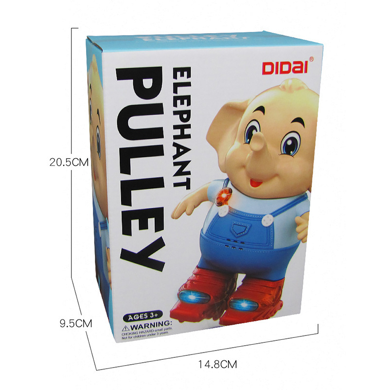 Diversión educativa para niños Elefante eléctrico patinaje bailando 360 grados caminando con música ligera juguete eléctrico