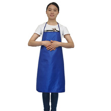 防水圍裙工作圍裙勞保成人男女韓版時尚廚房餐廳防水防污牛津圍裙