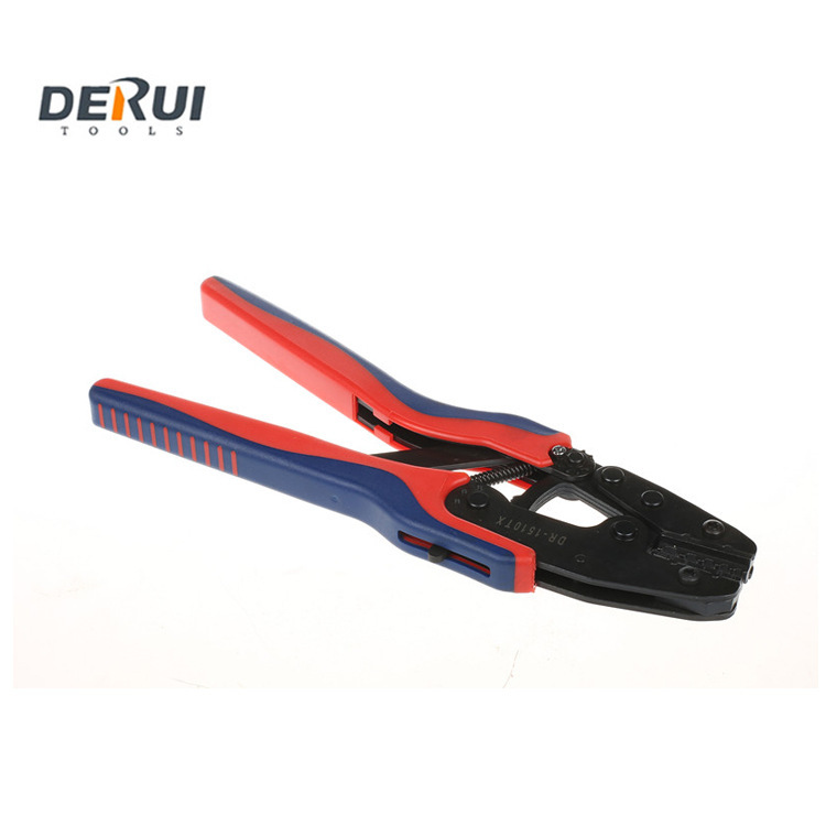 良品工具DR-1510TX 手动棘轮式压线钳德瑞DERUI
