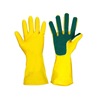 latex clean glove Baijie cloth glove reunite with sponge Fingers Dishwasher glove kitchen clean tool wholesale