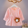 Children's small princess costume, autumn dress, skirt, 2021 collection, Korean style, long sleeve