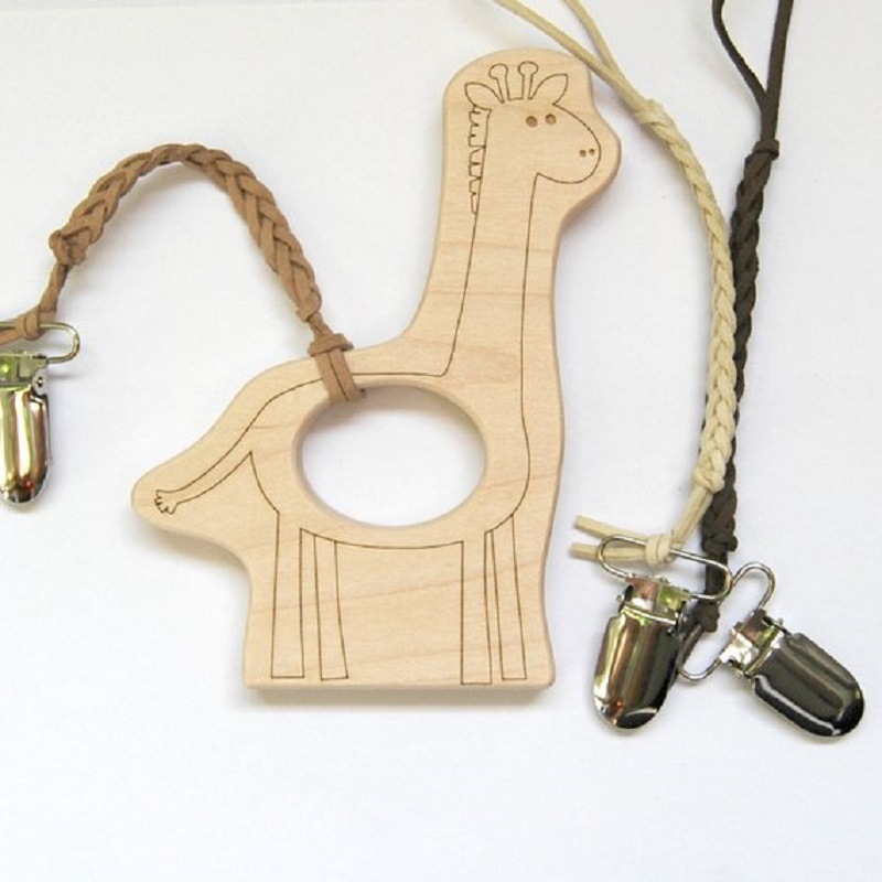 INS bebé haya juguete mordedor calmante bebé animal de dibujos animados jirafa bicicleta dientes de molienda palo
