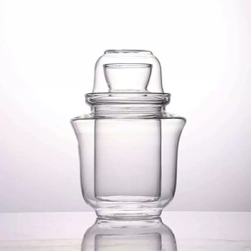 Стеклянная портсигарная фляжка, набор, 3 штуки, 160 мл, 200 мл