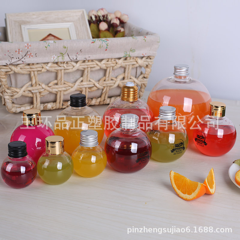 厂家定制各规格球形塑料瓶 PET150ml透明球形塑料瓶洗手液塑料瓶