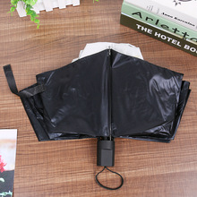 创意羽毛黑胶遮阳伞 遇水开花晴雨伞折叠防晒太阳伞印刷广告伞