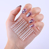 Nail stickers, sticker, white line fake nails for nails, french style