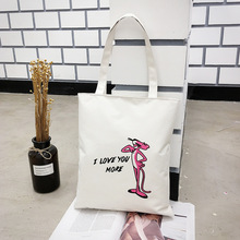2021新款韓版休閑購物袋 大容量印花布包 時尚潮流女式包包