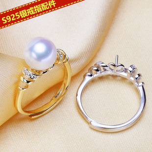 DIY��� S925���y�����ָ���� ����Ů��ָ�h ���ƷָȦ �_��