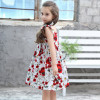 2019 Spring and summer new pattern girl Dress bow Broken flowers Princess Dress Boutique On behalf of