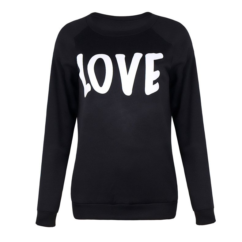 women s hot style long-sleeved round neck letters LOVE parent-child sweater NSKX6230