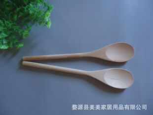 Wholesale Supply Beech spoon wood more wooden tableware shovel fork spoon Jiangxi wood products affordable price!