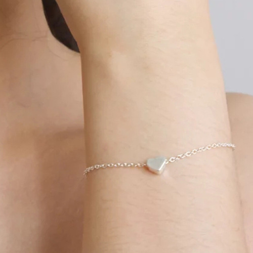 European and American foreign trade jewelry, fashion and simple, gold bracelet, heart-shaped love peach heart bracelet, simple bracelet jewelry