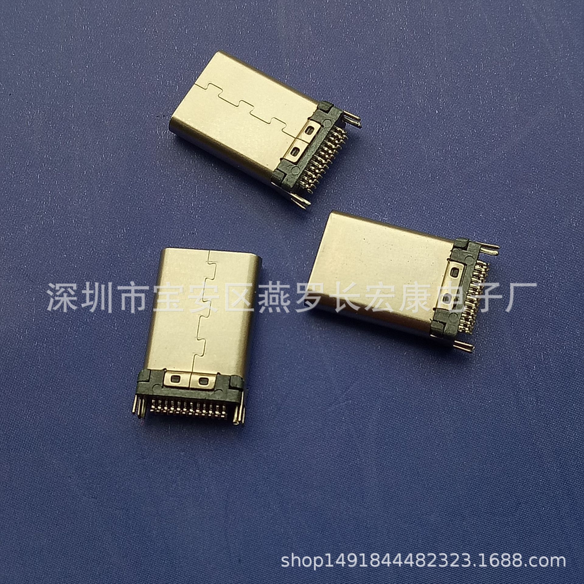 TYPE C立式插板公头 TYPE C 11PIN直插公头 短体 超短 超薄 4+7P-阿里巴巴
