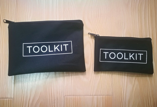 600D Oxford cloth simple tool bag, repair tool storage bag, zipper bag, 19*11cm random tool bag