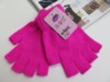 Men's demi-season colored thin gloves, knitted set, Korean style, fingerless, wholesale