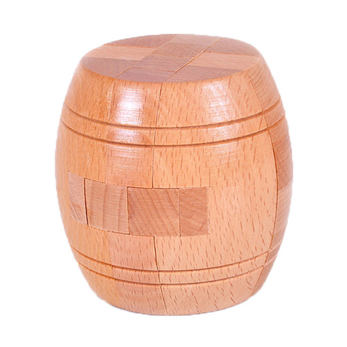 Beech Kong Ming Lock Boutique Children's Wooden Toy Adult Educational Leisure Dismantling Toy Wooden Luban Lock