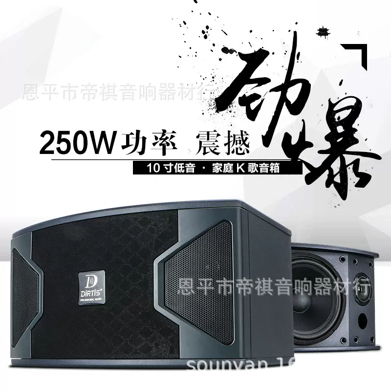 KS310 专业10寸卡包音响家庭KTV会议舞台酒吧婚庆包房卡拉OK音箱