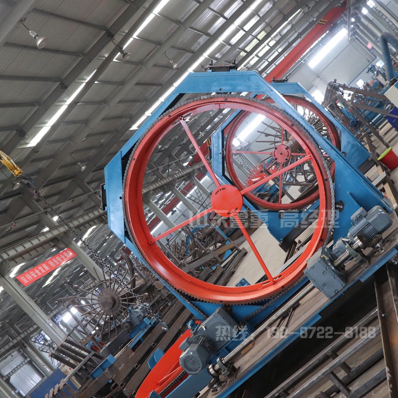 新款钢筋笼滚焊机山东济宁 钢筋笼成型机 钢筋笼绕笼机