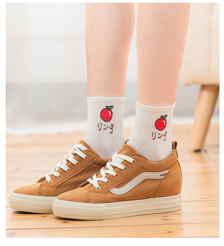 New Autumn And Winter Cartoon Fruit Banana Pure Cotton Ladies Middle Tube Socks Wholesale display picture 1