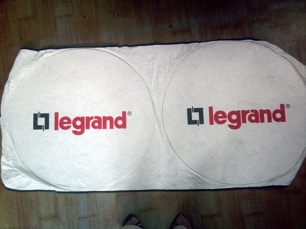 Sun visor double ring sun protection and heat insulation car sun visor gift promotion professional printing LOGO