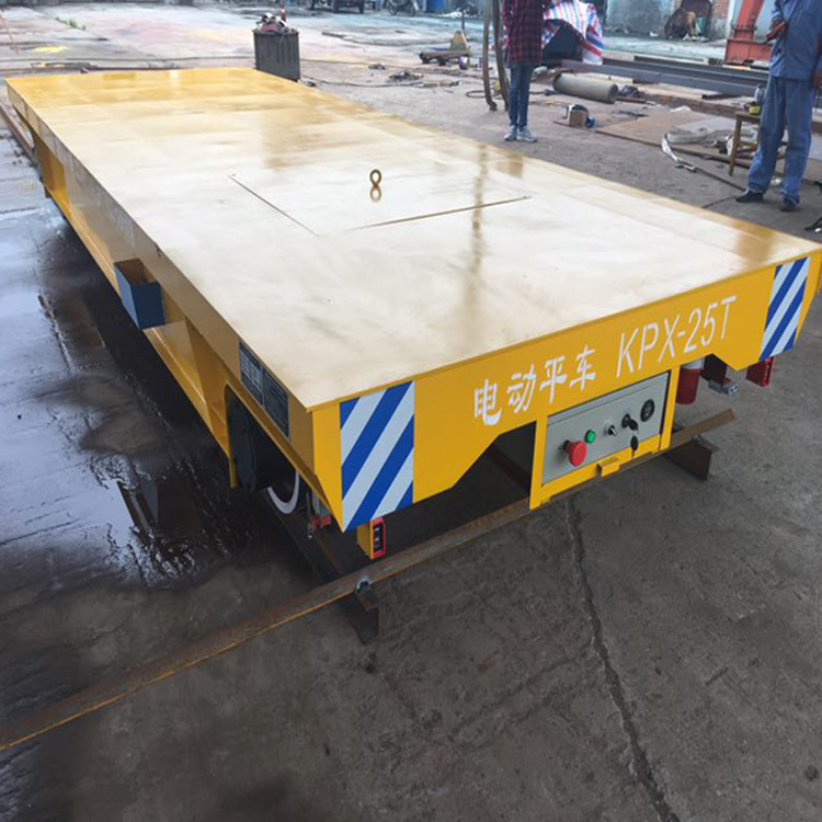 厂家工装蓄电池轨道电动平车物料搬运车 智能转运低压电动地平车