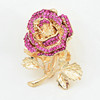 High-end metal fashionable brooch, accessory, dress lapel pin, flowered