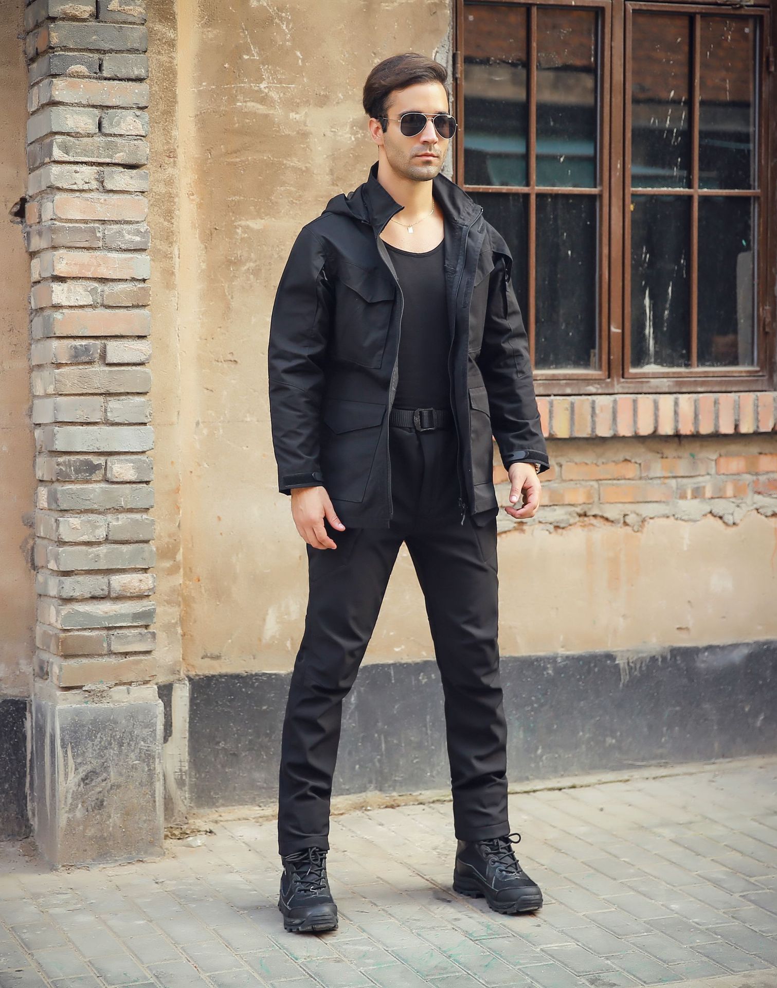 Man's clothing Archon Outdoor sharkskin soft shell pants Tactical Army Leggs Assault pants Waterproof warm men's camouflage_viptrois.com