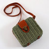 Beach shoulder bag, straw small bag