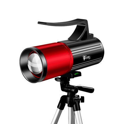 小野人蓝光四光源强光充电手电筒渔具台钓灯防水夜钓灯钓鱼灯