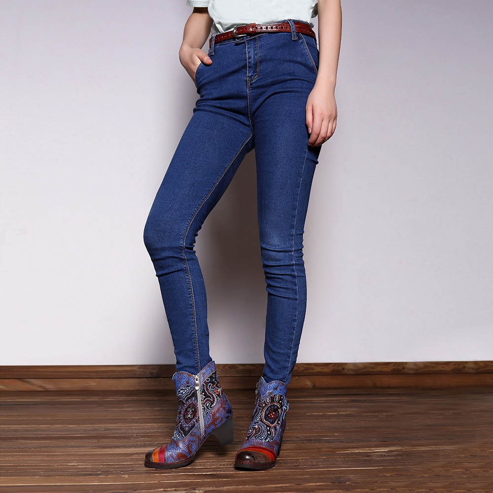 Bottes femme en En cuir - Ref 3355507 Image 8